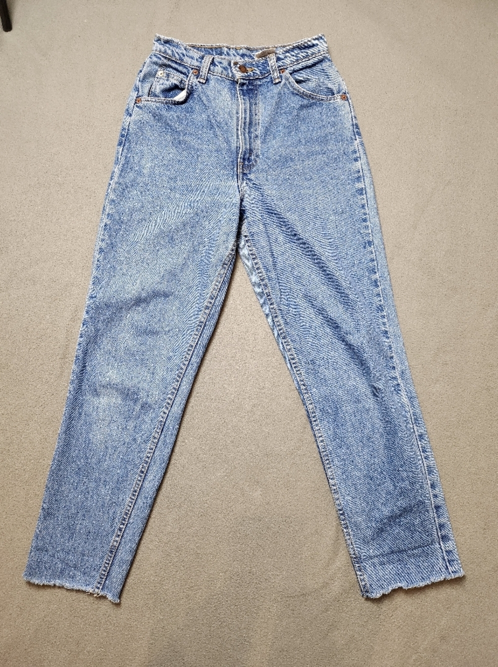 Rare VTG White Orange Tab 816 Levi’s High Rise Jeans 90s Cropped